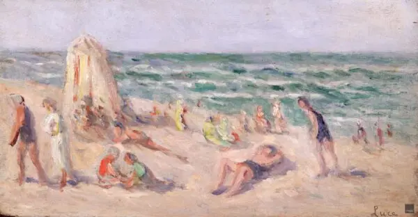 Baigneurs sur la plage - Buy Fine Paintings Online