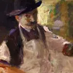 Self portrait of the painter in his studio thumbnail