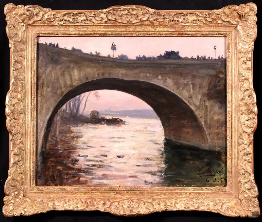 Below the Pont Marie – Paris 1889 - Buy Fine Paintings Online