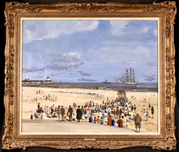 The Punch & Judy Show – Gorleston Beach - Buy Fine Paintings Online