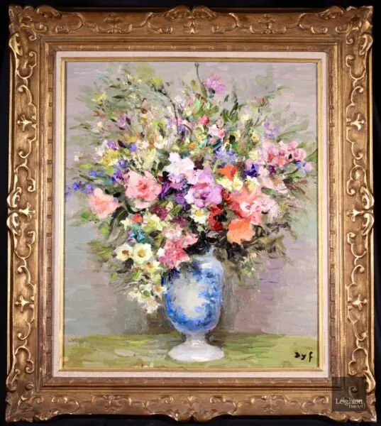 Pot blanc et bleu - Buy Fine Paintings Online