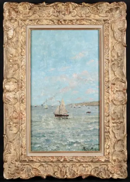 Sainte-Adresse – boats off the coast - Buy Fine Paintings Online