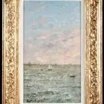 Treport – boats off the coast thumbnail