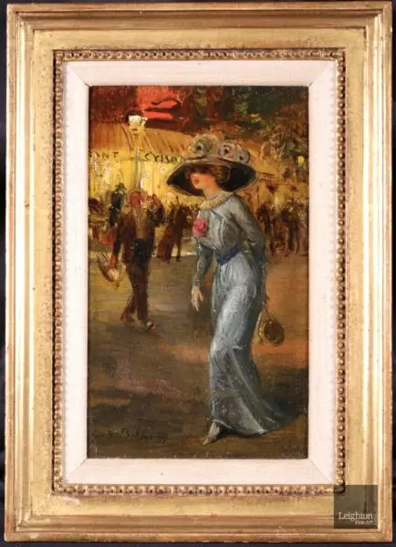 Une Elegante – Le Moulin Rouge , Paris - Buy Fine Paintings Online