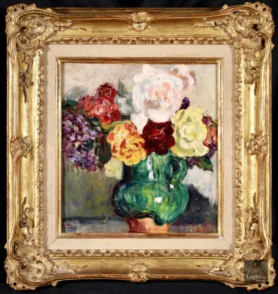 Roses a la cruche verte - Buy Fine Paintings Online