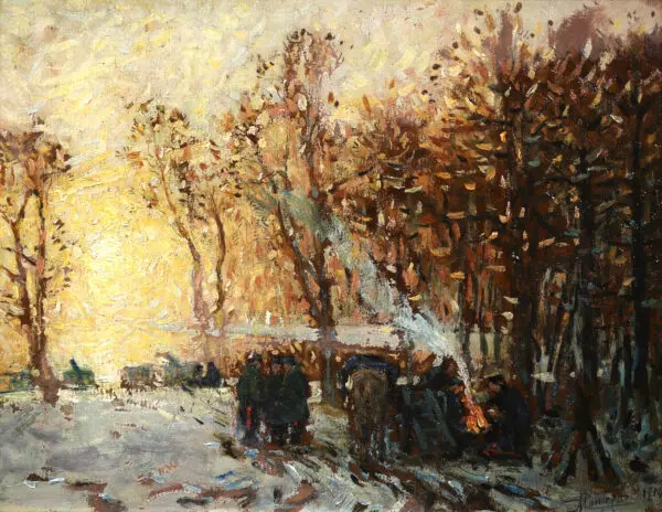 Sunset Encampment - Buy Fine Paintings Online