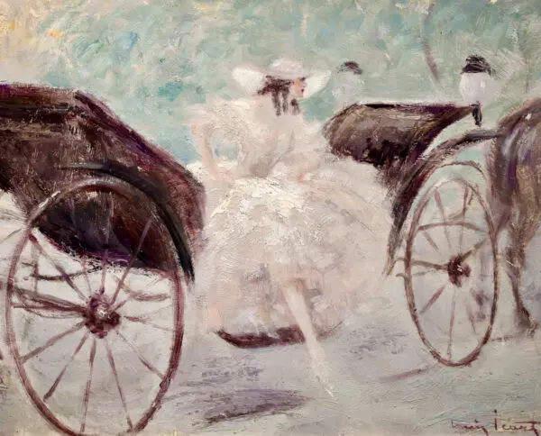Elégante à la calèche - Buy Fine Paintings Online
