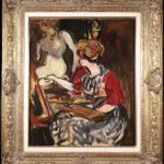 Jeune femme et son modèle thumbnail