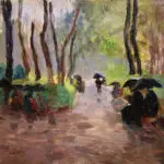 Rainy day in the park thumbnail