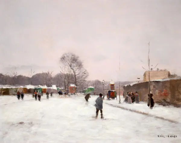 La Premiere Neige D’Hiver - Buy Fine Paintings Online