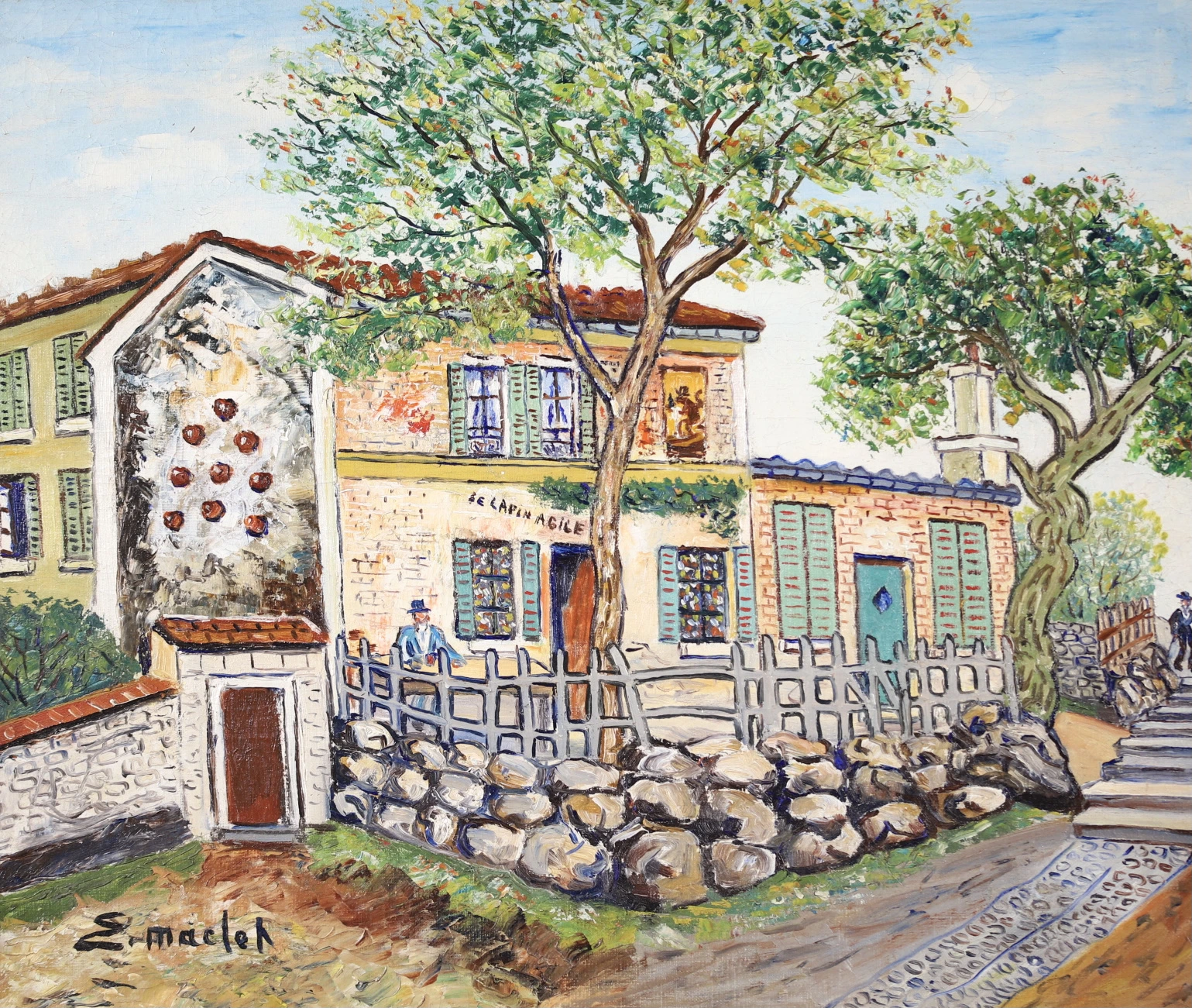 Buy Le Lapin Agile - Montmartre Painting at Leighton Fine Art