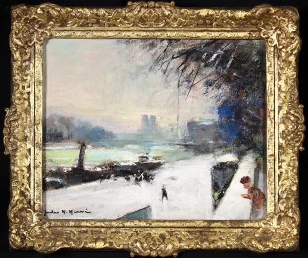 Neige sur la Seine - Buy Fine Paintings Online