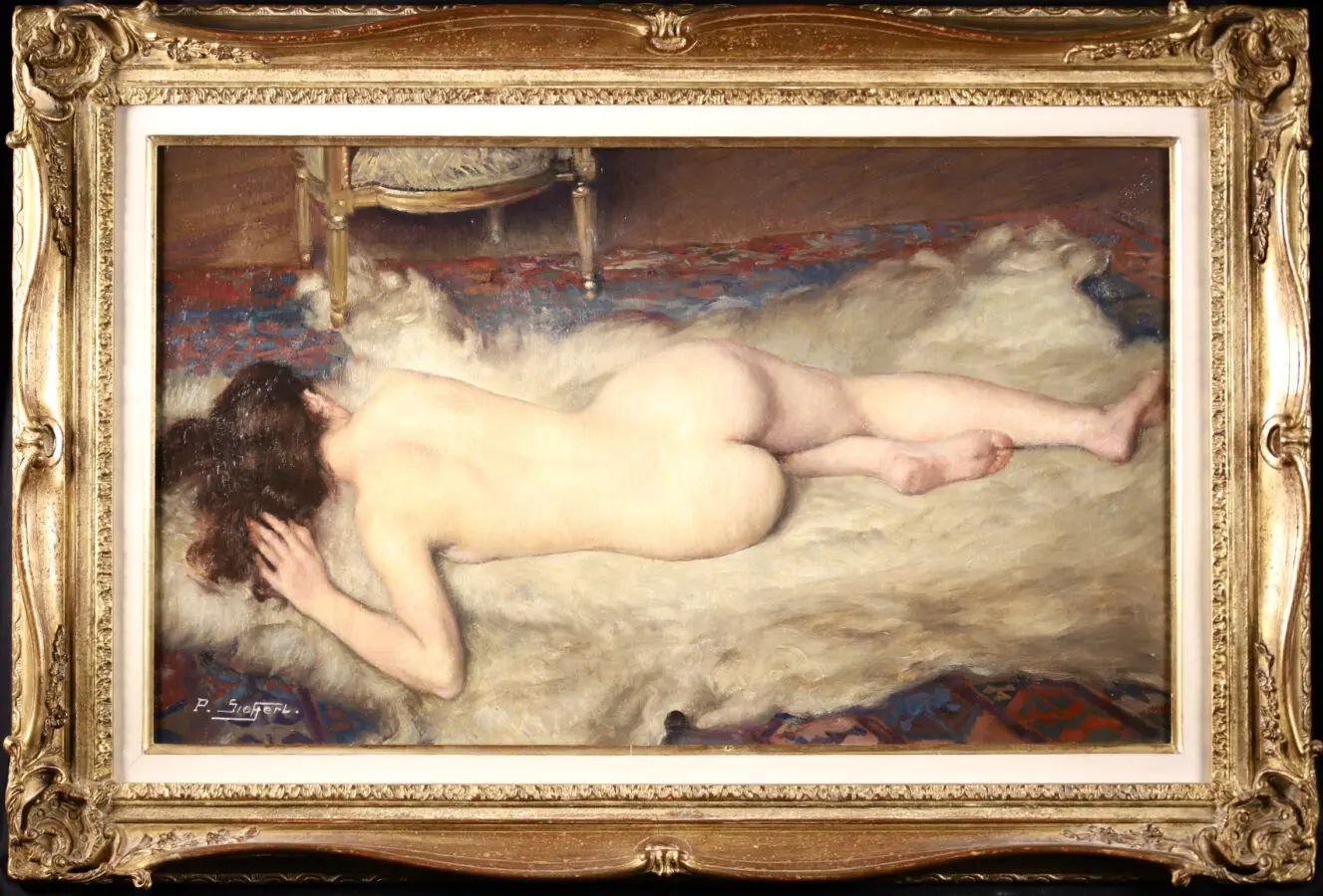 Nu sur peau de bete - Buy Fine Paintings Online