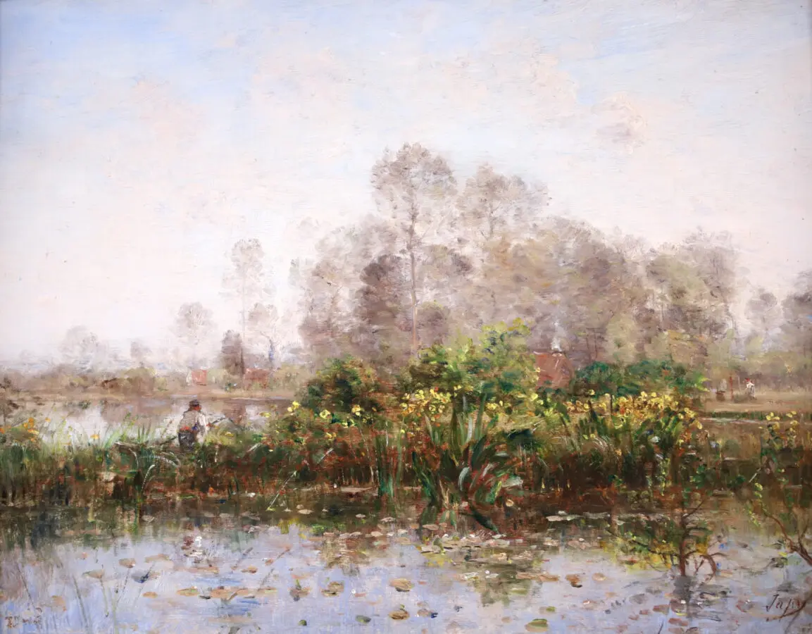 Pêche aux nénuphars - Buy Fine Paintings Online
