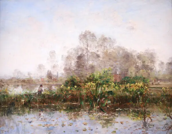 Pêche aux nénuphars - Buy Fine Paintings Online