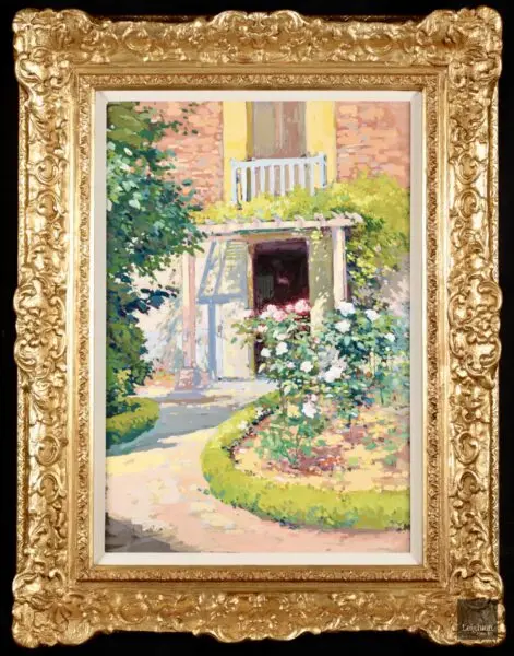 Le jardin fleuri de l’artiste a Lagny - Buy Fine Paintings Online