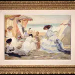 Sur la plage a Trouville thumbnail