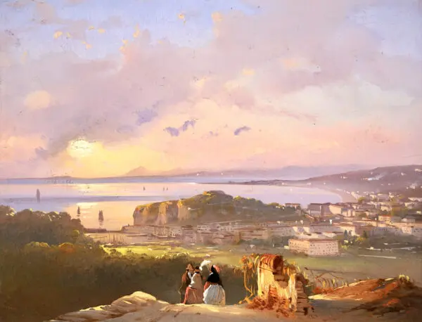 Nice from Villafranca – Sunset - Buy Fine Paintings Online