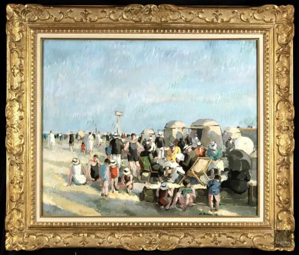 Sur la plage – Villerville - Buy Fine Paintings Online