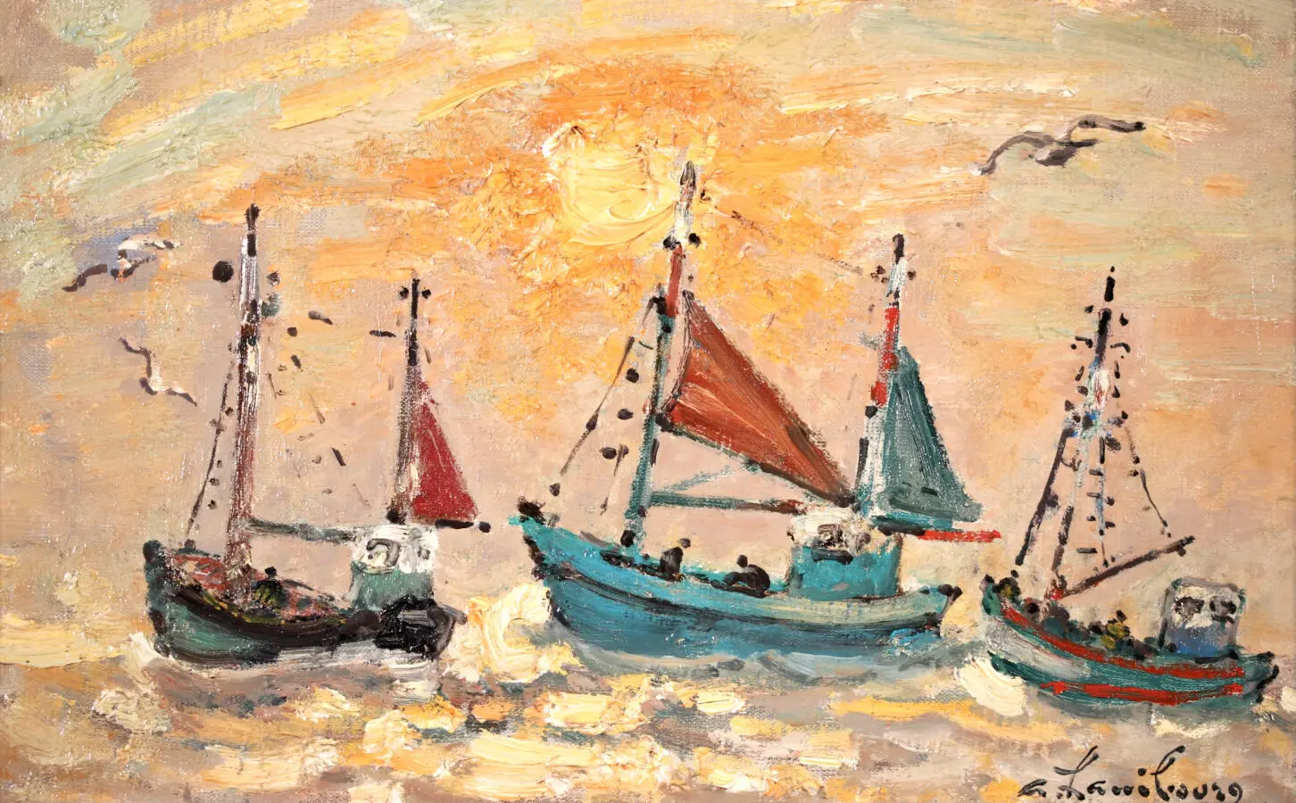 Trouville – En mer, l’apres midi en octobre - Buy Fine Paintings Online