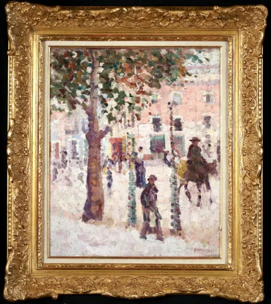 Figures in a Spanish street - Buy Fine Paintings Online