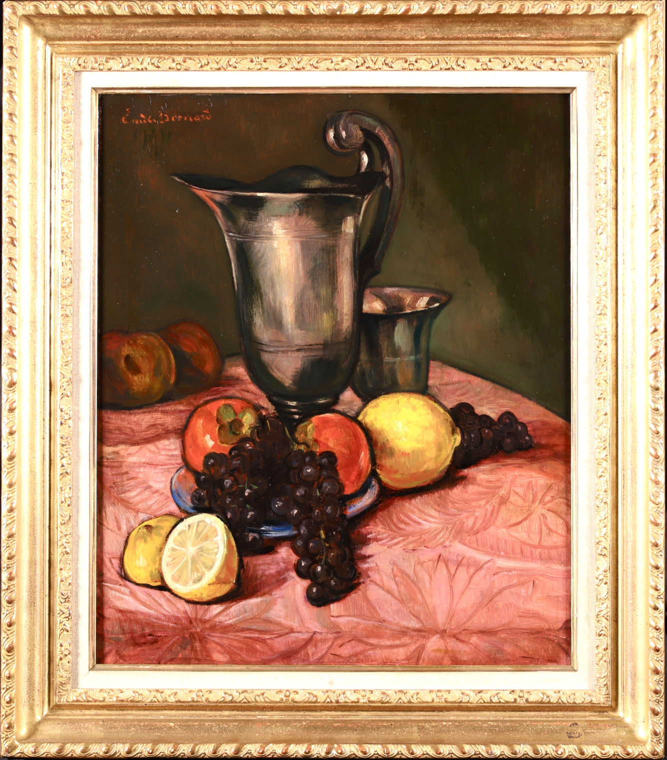 レオン・デ・スメット、NATURE MORTE AUX FRUITS ET FE File:Nature morte aux pommes et aux oranges, par Paul