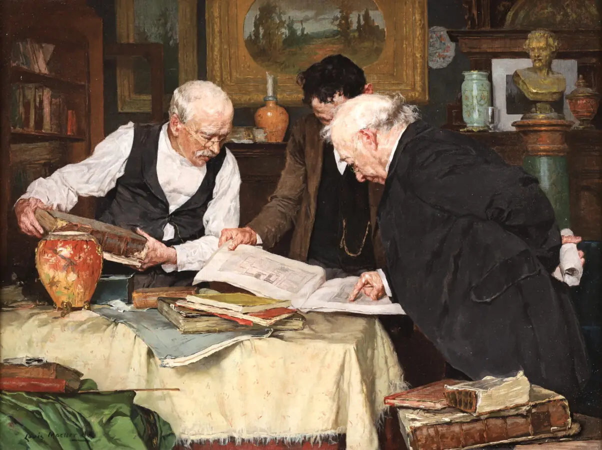 The Book Collectors - Buy Fine Paintings Online
