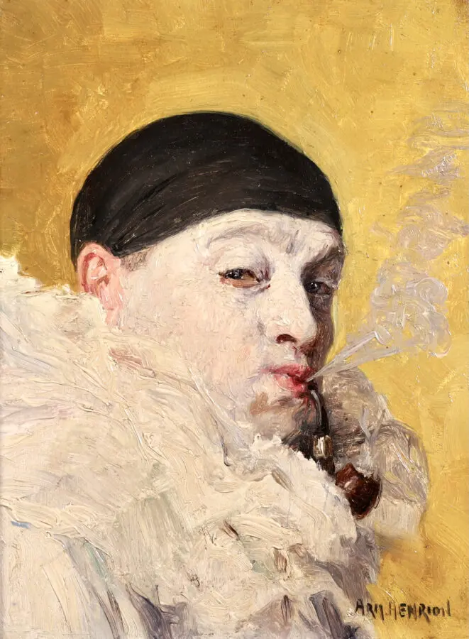 Pierrot fumant - Buy Fine Paintings Online
