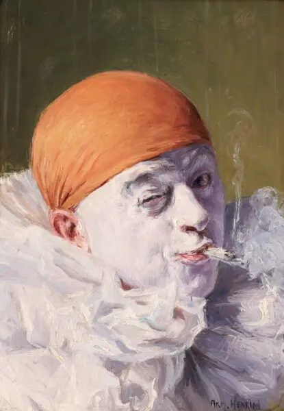 Pierrot fumant - Buy Fine Paintings Online