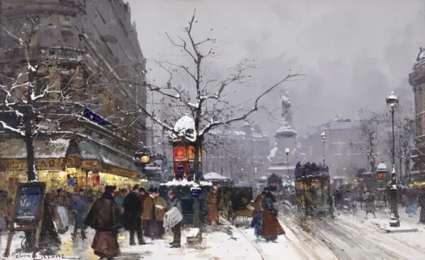 Place de la Republique - Buy Fine Paintings Online