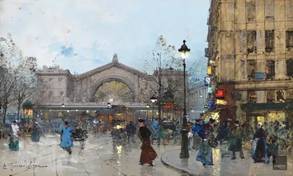 La Gare de l’Est - Buy Fine Paintings Online