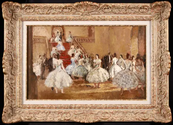 Danseurs dans un foyer - Buy Fine Paintings Online
