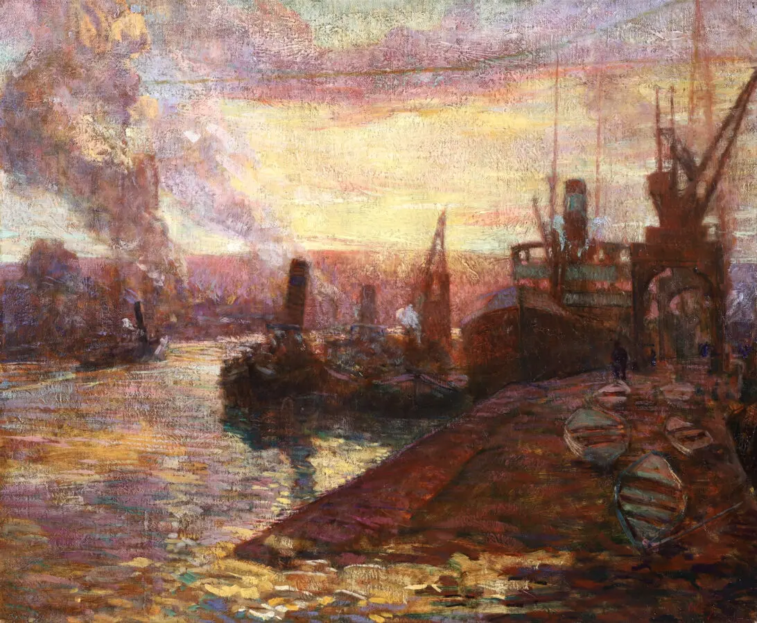 Coucher de Soleil – Rouen - Buy Fine Paintings Online