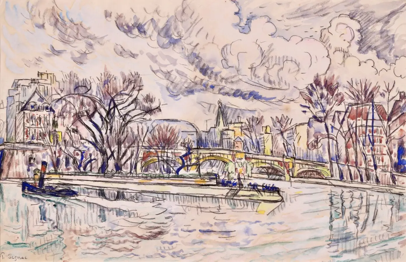 Le Seine au Pont-Neuf - Buy Fine Paintings Online