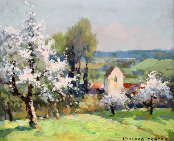 Hameau au printemps - Buy Fine Paintings Online
