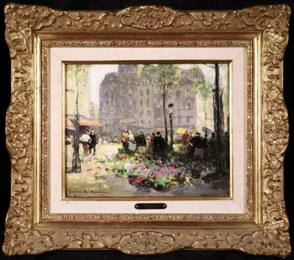 Marche Aux Fleurs – Les Halles, Paris - Buy Fine Paintings Online