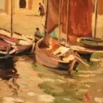 Tuna Boats on the Quay – Concarneau 1904 thumbnail