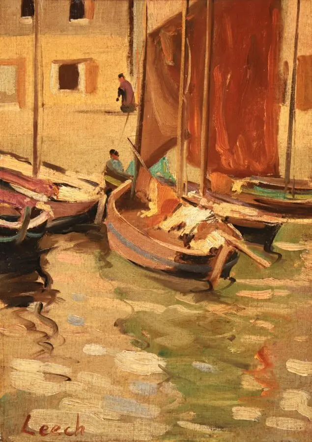 Tuna Boats on the Quay – Concarneau 1904 - Buy Fine Paintings Online