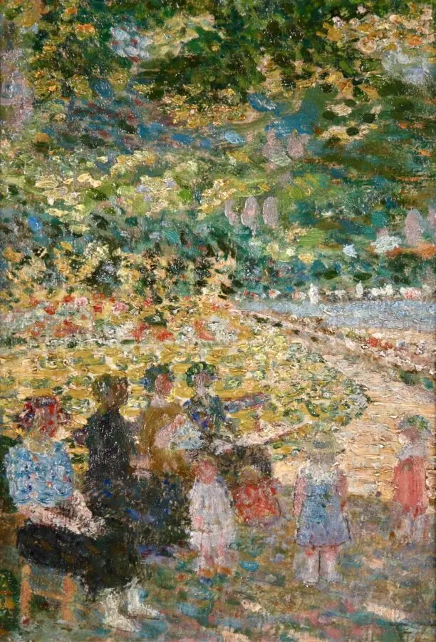 Meres et enfants dans un parc - Buy Fine Paintings Online