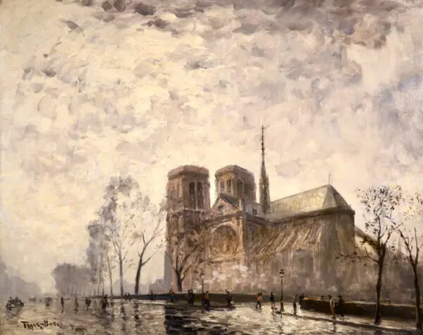 Temps pluvieux sur Notre Dame - Buy Fine Paintings Online