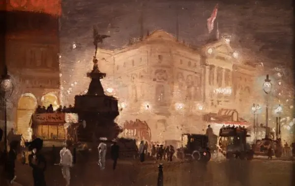 Piccadilly Circus – Evening - Buy Fine Paintings Online