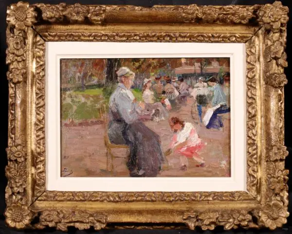 Elegantes dans un parc - Buy Fine Paintings Online