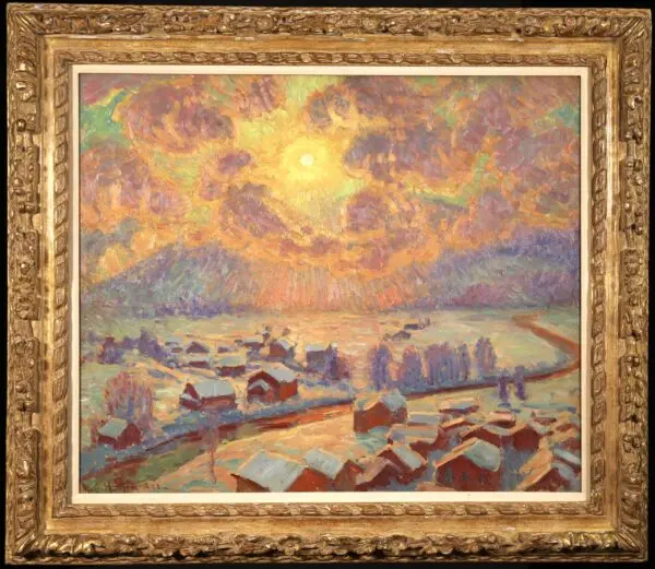 Sun corroding the clouds – Gstaad - Buy Fine Paintings Online