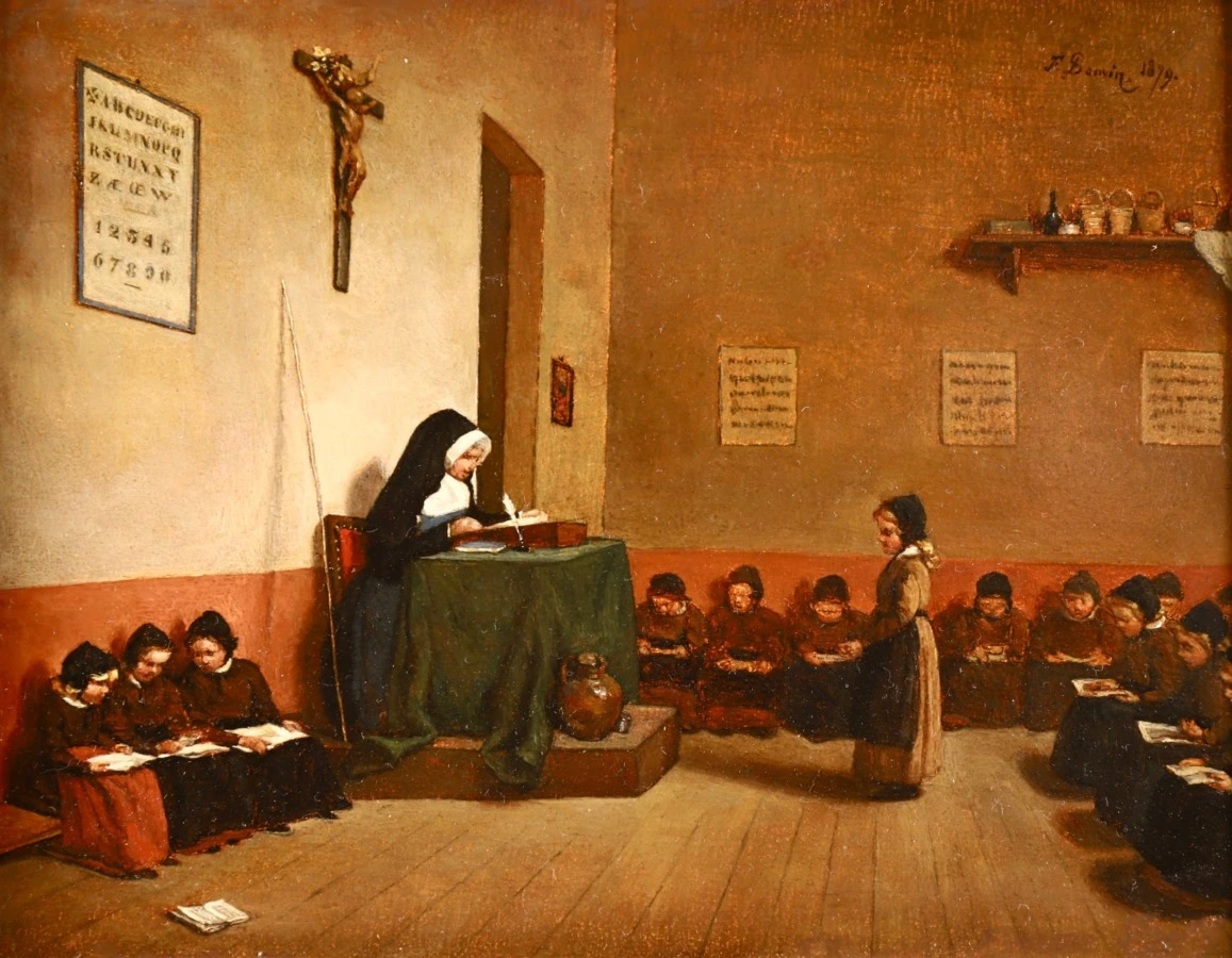 Les jeunes écoliers - Buy Fine Paintings Online