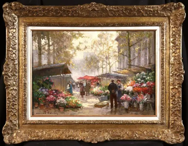 Marche Aux Fleurs – Place de La Madeleine - Buy Fine Paintings Online