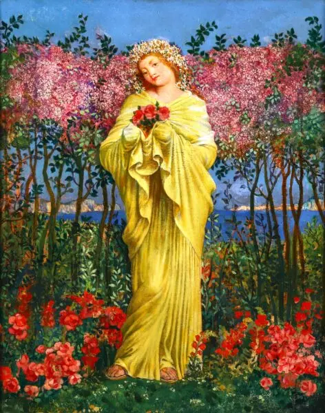 Gathering flowers - Buy Fine Paintings Online