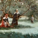 Gathering Apples in an Orchard – Brittany thumbnail