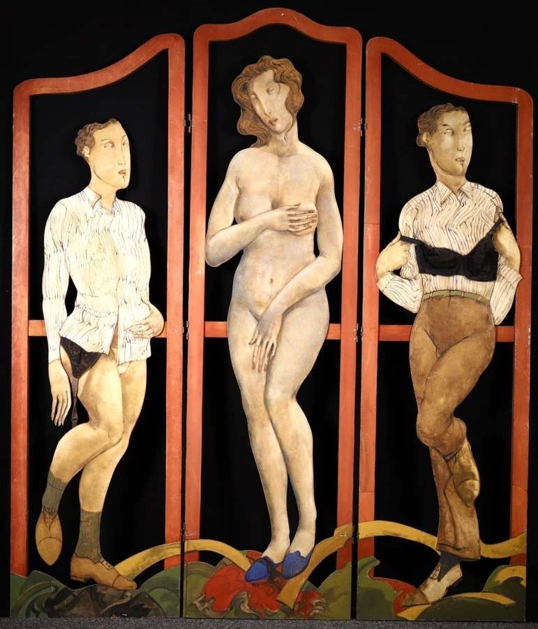 Trois nus en sous-vêtements - Buy Fine Paintings Online