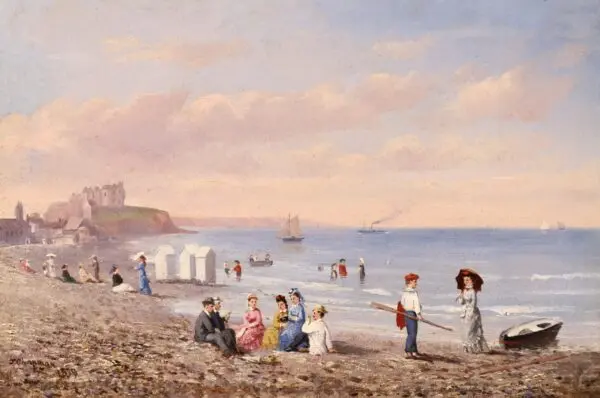 Dieppe – Figures on the beach - Buy Fine Paintings Online