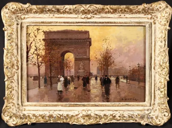 L’Arc De Triomphe – Soir - Buy Fine Paintings Online